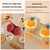 Double Mini Waffle Maker with Dual Nonstick Waffle Iron for Home Breakfast, Dual-Sided Heating Electric Waffle Make Machine, Ideal for Dessert and Snacks Family Kitchen,Serves 2-3 People
