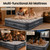 OlarHike 20" H King Air Mattress with Built in Pump,Inflatable Bed, 850lb
