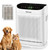 Bmasse Air Purifiers for Home Pets Large Room Up to 3000 Ft²,HEPA Air Cleaner with Washable Double-Side Filter, PM2.5 Air Quality Monitor,15dB Sleep Mode for Bedroom Odor Dust Pollen,White