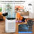 Bmasse Air Purifiers for Home Pets Large Room Up to 3000 Ft²,HEPA Air Cleaner with Washable Double-Side Filter, PM2.5 Air Quality Monitor,15dB Sleep Mode for Bedroom Odor Dust Pollen,White