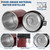 4L Countertop Water Distiller | 110V 750W Efficient Distilled Water Maker, Red Housing & Glass Pitcher