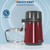 4L Countertop Water Distiller | 110V 750W Efficient Distilled Water Maker, Red Housing & Glass Pitcher