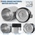 4L Countertop Water Distiller | 110V 750W Efficient Distilled Water Maker, Silver Housing & Glass Pitcher