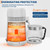 4L Countertop Water Distiller | 110V 750W Efficient Distilled Water Maker, White Housing & Glass Pitcher