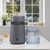4L Countertop Water Distiller, 110V 750W Distilled Water Maker Machine, Frosted Matte Grey Housing, Plastic Pitcher, for Home Office Lab Aquarium, Matte Grey