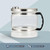 CO-Z 1.1 gal Water Container for Distiller, 4L Distilled Glass Carafe with Nonskid Bottom, Countertop Replacement Distilled Water Pot, Water Glass Jar Water Distiller for Home