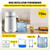 Water Distiller, 0.3Gal/H, 750W Distilled Water Maker Machine 0-99H Timing Set Temp Display, 304 Stainless Steel 4L Pure Water Distiller Machine for Offices Homes, White