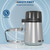 Countertop Water Distiller, 4L (1.1 gal) Stainless Steel Distilled Water Maker with Glass Container, 750W Home Kitchen Desktop Purifier Machine for Drinking and Cooking, Silver