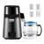 VEVOR 1750W Water Distiller, 0.4Gal/H Distilled Water Maker with Glass Carafe, 4L/1.1Gal Countertop Distiller Machine, 0-99H Time Temp Dual Display, Anti-Dry Design 304 Stainless Steel Still, Grey