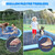 Bilibara 97 x 67 in Rectangle Splash Pad for Dogs & Kids, Non-Slip Sprinkler Pool, Shallow Water Play Mat for Toddlers, Outdoor Backyard Summer Toys, Teal