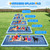 Bilibara 97 x 67 in Rectangle Splash Pad for Dogs & Kids, Non-Slip Sprinkler Pool, Shallow Water Play Mat for Toddlers, Outdoor Backyard Summer Toys, Teal