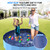 Bilibara 47'' Foldable Dog Pet Bath Pool, Heavy Duty Non-Slip Kiddie Pool, Plastic Pet Wading Pool for Puppy Small Medium Large Dogs, Indoor and Outdoor Kids Pet Dog Bathtub