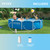 Intex Metal Frame 12ft x 30in Round Above Ground Swimming Pool Set w/Pump