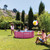 INTEX Metal Frame 8ft x 30in Round Above Ground Swimming Pool, Pink