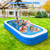 Large Inflatable Pool, Blow-up Pool 150'' x 72'' x 22'' for Adults ＆ Kids