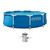 INTEX Metal Frame 10ft x 30in Round Above Ground Swimming Pool Set w/Pump