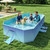 HeySplash Foldable Pool Swimming Pool 78"×53"×19", Blue Whale