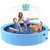 Bilibara 71'' Foldable Dog Pool, Sprinkler Pool for Kids, Non-Slip Dog Swimming Kids Pools, Heavy Duty Dogs Splash Pad Pools for Large Dogs, Hard Plastic Kiddie Pad for Backyard