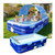 Inflatable Pool with Canopy for Adults, 118" x 69" Extra Large Blow Up Pool for Family Kids, Thickened Swimming Pool for Backyard Patio, 3-4 Mins Fast Inflation Pump Included