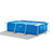 INTEX Metal Frame 8ft 6in x 5ft 3in x 25in Above Ground Swimming Pool