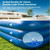Nuwani 10 FT Inflatable Pool with Water Slide & UV Sun Canopy, 119x68x20 Inch Large Family Blow Up Pool for Kids, Adults & Pets, Heavy Duty PVC for Backyard Summer Water Party