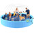 Bilibara 107'' Foldable Dog Pool, Extra Large Sprinkler Pools for Kids, Non-Slip Heavy Duty Dogs Pool for Large Dogs, Hard Plastic Kiddie Bathtubs for Backyard(9ft)