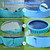 Bilibara 107'' Foldable Dog Pool, Extra Large Sprinkler Pools for Kids, Non-Slip Heavy Duty Dogs Pool for Large Dogs, Hard Plastic Kiddie Bathtubs for Backyard(9ft)