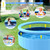 Bilibara 107'' Foldable Dog Pool, Extra Large Sprinkler Pools for Kids, Non-Slip Heavy Duty Dogs Pool for Large Dogs, Hard Plastic Kiddie Bathtubs for Backyard(9ft)