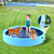 Bilibara 107'' Foldable Dog Pool, Extra Large Sprinkler Pools for Kids, Non-Slip Heavy Duty Dogs Pool for Large Dogs, Hard Plastic Kiddie Bathtubs for Backyard(9ft)
