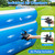 Extra Large Inflatable Pool for Adults 120"x85"x26" – Blow Up Pool with Seats & Backrest, Fits 10 Adults, Air Pump Included, Heavy Duty Above Ground Family Swimming Pool, Inflatable Pool for Backyard