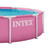 INTEX Metal Frame 10ft x 30in Round Above Ground Swimming Pool, Pink