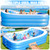 AixPool Inflatable Pool with Seat & Headrest,Large Blow Up Pool98x63x21.6IN
