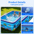 HAIKE Inflatable Pool for Adults and Kids, 3 Layer Thickened Swimming Pool, Family Full-Sized Kids Pool for Summer Outdoor Water Party, Rectangle Blow Up Pool for Backyard Garden (82.7"x57.1"x22")