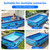 HAIKE Inflatable Pool for Adults and Kids, 3 Layer Thickened Swimming Pool, Family Full-Sized Kids Pool for Summer Outdoor Water Party, Rectangle Blow Up Pool for Backyard Garden (82.7"x57.1"x22")