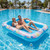 OKSUWATER Inflatable Tanning Pool Lounger, 87" x 63", Extra Large, Blue