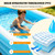 HAIKE Inflatable Pool for Adults and Kids, Summer 3 Layer Thickened Swimming Pool, Rectangular Family Full-Sized Kids Pool Outdoor Water Party, Blow Up Pool for Backyard Garden (82.7"x57.1"x22" Blue)