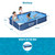 Bestway Steel Pro 87 Inch x 59 Inch x 17 Inch Rectangular Metal Frame Above Ground Outdoor Backyard Swimming Pool, Blue (Pool Only)