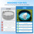 HAIKE Foldable Dog Pool, Collapsible Pet Bath Tub, Portable Wading Pool for Small Medium Large Dogs Cats Kids, Swimming Pools Indoor Outdoor Backyard Use, Quick Drain Outlet, Blue 39.3x11.8 Inch