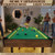 RAYKEEP 4.5FT Folding Pool Table with LED Lights, Includes Full Accessories