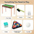 32" Mini Pool Table, 2-in-1 Tabletop Billiard Table with Removable Legs