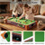 32" Mini Pool Table, 2-in-1 Tabletop Billiard Table with Removable Legs