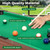 GYMAX Pool Table, 48 Inch Wooden Billiard Tables with 16 Balls, 2 Cue Sticks, 2 Chalks and Brush, Snooker Table Mini Pool Table for Kids, Family, Party (Green)