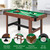 GYMAX Pool Table, 48 Inch Wooden Billiard Tables with 16 Balls, 2 Cue Sticks, 2 Chalks and Brush, Snooker Table Mini Pool Table for Kids, Family, Party (Green)