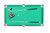 RACK Crux 55-inch Folding Billiard/Pool Table (Mint Green Original) – Portable, Space-Saving Foldable Design