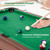 Goplus 48” Pool Table, Wooden Billiards Table w/ 2 Cue Sticks, 16 Balls, 2 Chalks, Triangle, Brush, Compact Pool Game Table for Kids Adults Family Game Room Bar Office (Upgrade Table 48’’, Green)