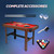PEXMOR 48" Pool Table, Billiard Game Table for Kids and Adults, Mini Pool Table Set Indoor & Outdoor for Game Room Family with Balls, Cues, Chalk, Brush and Triangle,Red