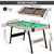 REAHOISY 54" Folding Pool Table, Portable Billiard Game Tables for Kids and Adults, Mini Pool Table with Locking Legs, Adjustable Feet, Balls, Cues, Triangle, Chalk, Brush for Family Game Room (Green)