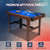 PEXMOR 48" Pool Table, Billiard Game Table for Kids and Adults, Mini Pool Table Set Indoor & Outdoor for Game Room Family with Balls, Cues, Chalk, Brush and Triangle, Blue