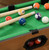 Kinaxixi Mini Pool Table Wooden Billiards Tabletop Board Game for Family Night Party Time Gift for Cat Lovers