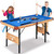 SereneLife 4.5ft Folding Pool Table, 54in Portable Foldable Billiards Game Table for Kids and Adults with Accessories, Indoor and Outdoor Game with Sticks, Cue, Balls and Triangle